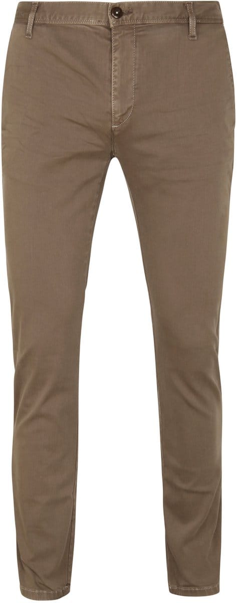 Alberto Rob Stretch Chino Beige - Maat W 35 - L 32 - Heren