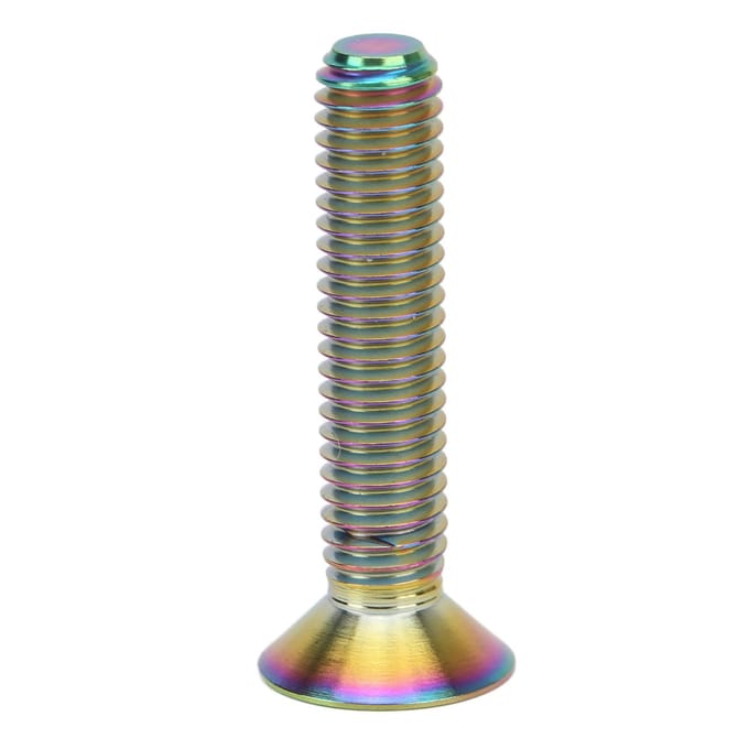 RISK Headset Stuurpen Topkap Bevestigingsbout M6x30mm Fiets Stuurpen Bout Schroef Titanium Legering voor Fietsreparatie zwart