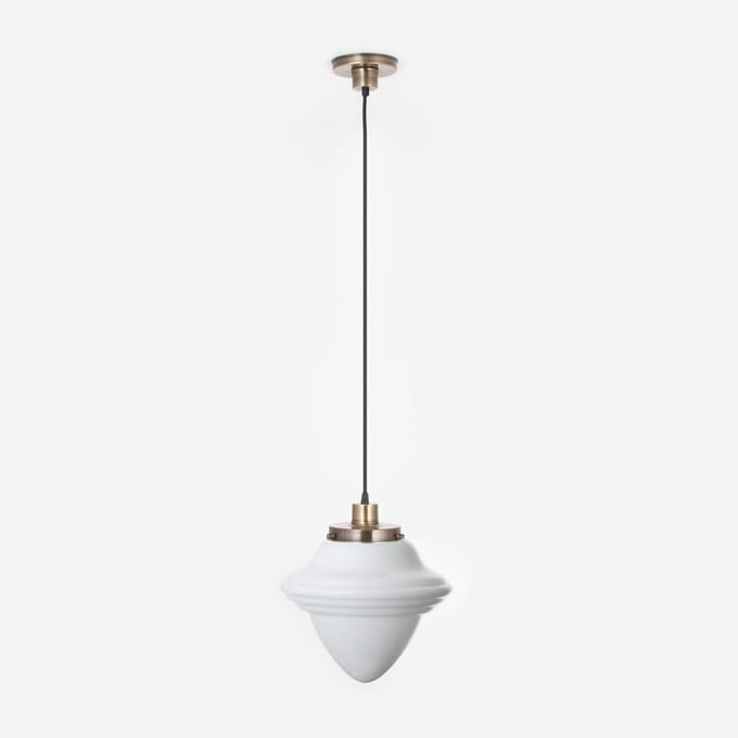 Hanglamp aan snoer Acorn Large 20's Brons - Art Deco Trade