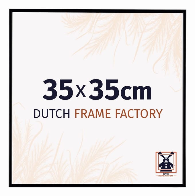 Fotolijst 35x35 cm - Kunststof - Zwart Mat - Easy