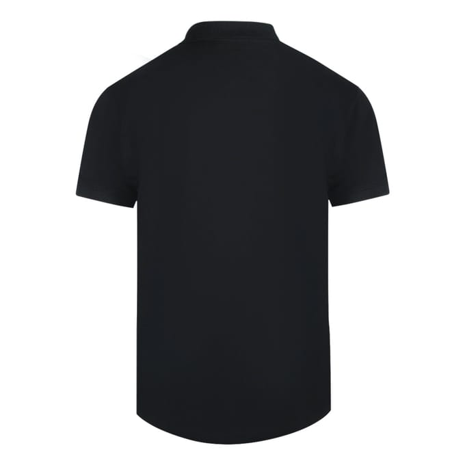 Cavalli Class Levendig Bloemenlogo Zwart Poloshirt