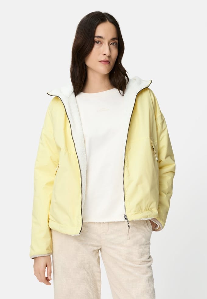 camel active Omkeerbare blouson met capuchon - Maat womenswear-38 - Citroengeel