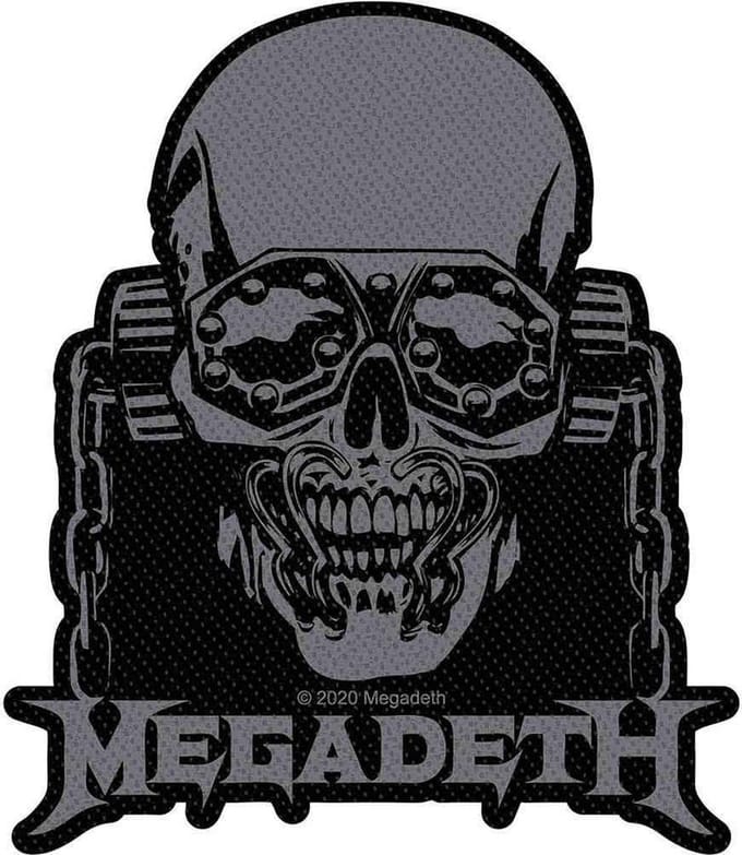 Megadeth - Vic Rattlehead Cut Out Patch - Grijs/Zwart