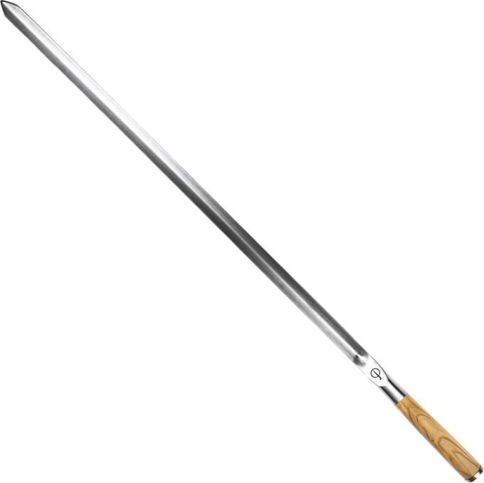 Broche Barbecue - FORGED - CHURRASCO - Acier inoxydable SS430 - L 50 cm - Forme V