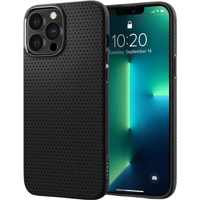 Spigen Liquid Air Apple iPhone 13 Pro Max Hoesje Back Cover Zwart