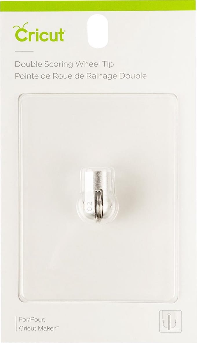 Cricut werktuig "Quickswap Tool - Double Scoring Wheel Tip", dubbele scoring tip