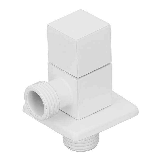 Vanne de sortie d'eau 1/2 pouce Cuivre épaissi 1 entrée 2 sorties Vanne déviatrice eau chaude froide pour la maison Blanc white