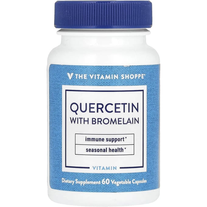 Met Quercetine en Bromelaïne, 60 Vegetarische Capsules