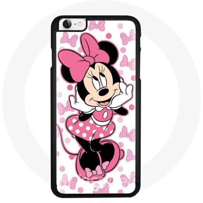 Coque - Maniacase - Iphone 6 - Souple - Noir - Minnie Mouse