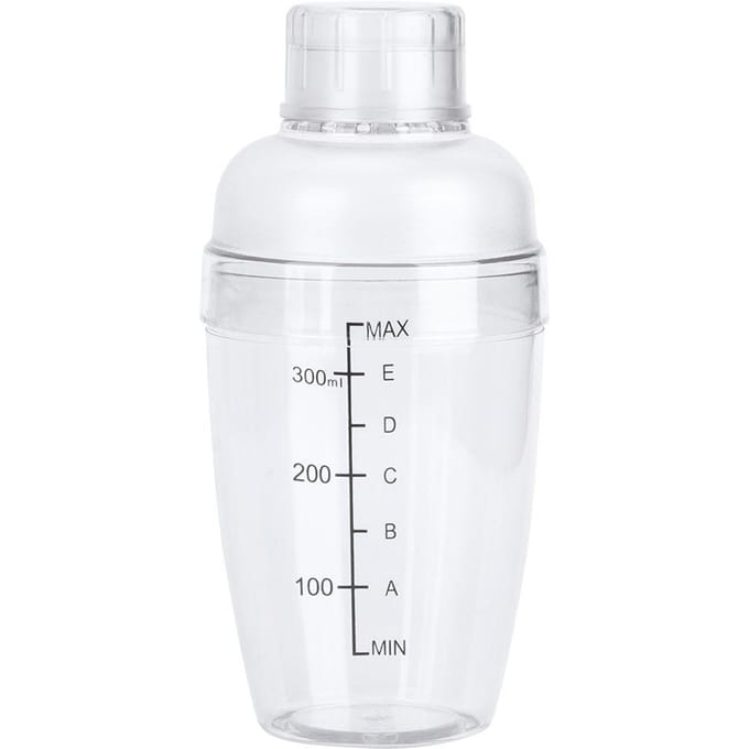 PC Cocktailshaker met Schaal Melkkan Sappen Wijn Plastic Beker voor Thuisbar Winkel 350ml white