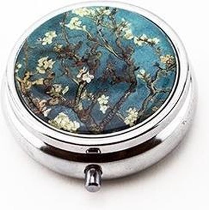 Pillendoosje,  Amandelbloesem, van Gogh