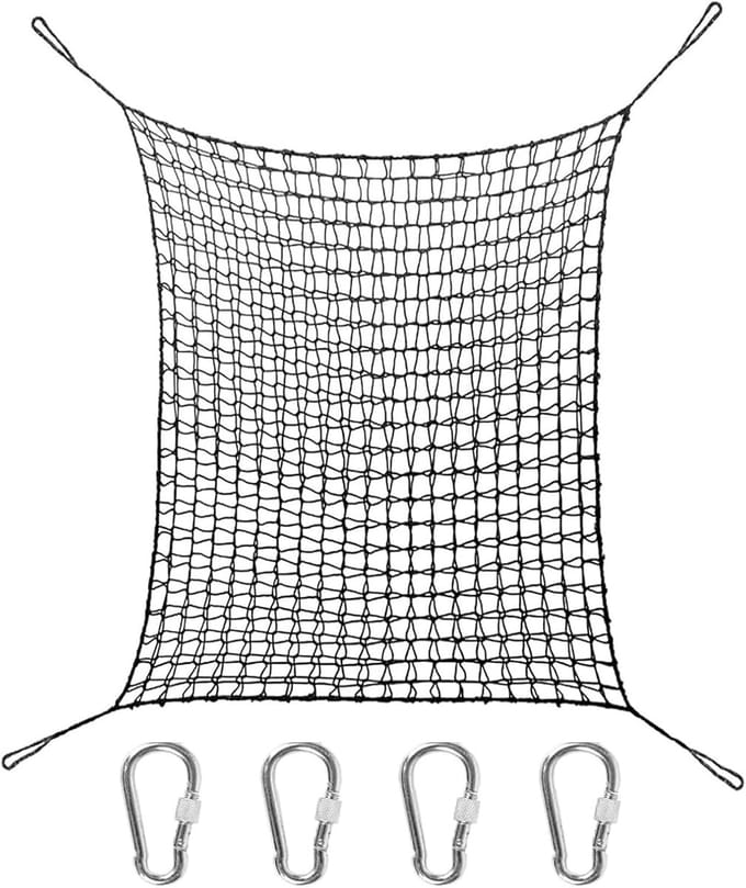 Climbing Net - Playground - Dubbele Laag - Robuust Veiligheidsnet - Klimframe - Dubbele Valbescherming - Buiten - Tuin