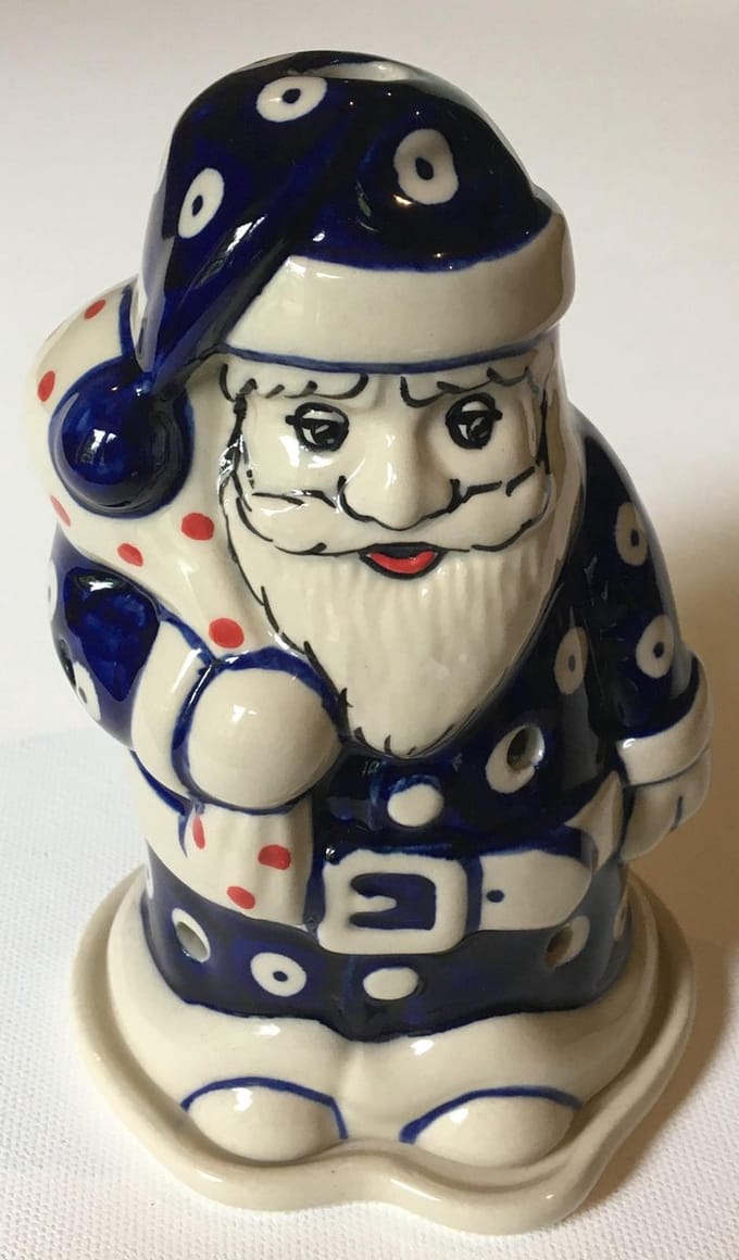 Bunzlau Kerstman voor waxinelichtje, Kerst X-mas