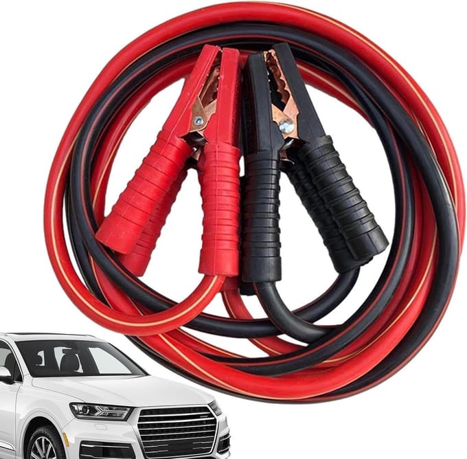 Startkabels Auto - Startkabel Accu - Accu Opladen - Versterkte Koperlegering - 3/4 meter - Rood/Zwart