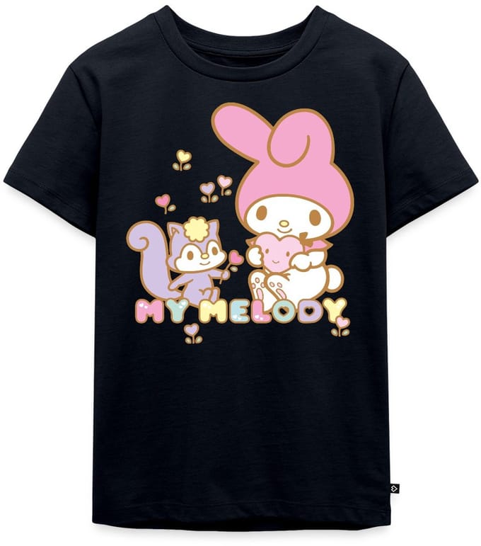 My Melody Plukt Hartbloemen Met Risu Premium T Shirt Kinderen