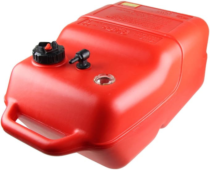 Brandstoftank rood / aansluitnippel (8mm)