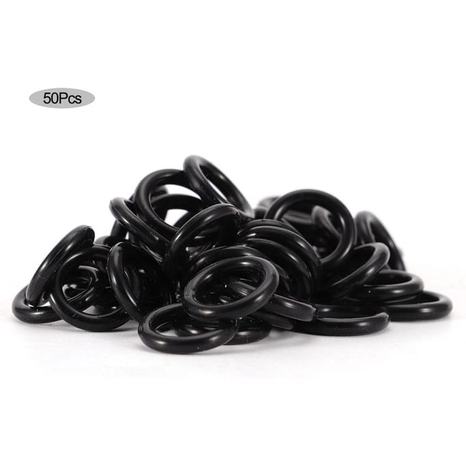50 stuks Irrigatieapparatuur O Type PVC Waterdichte Ring Afdichtingsringen Voor Pijpverbinding black
