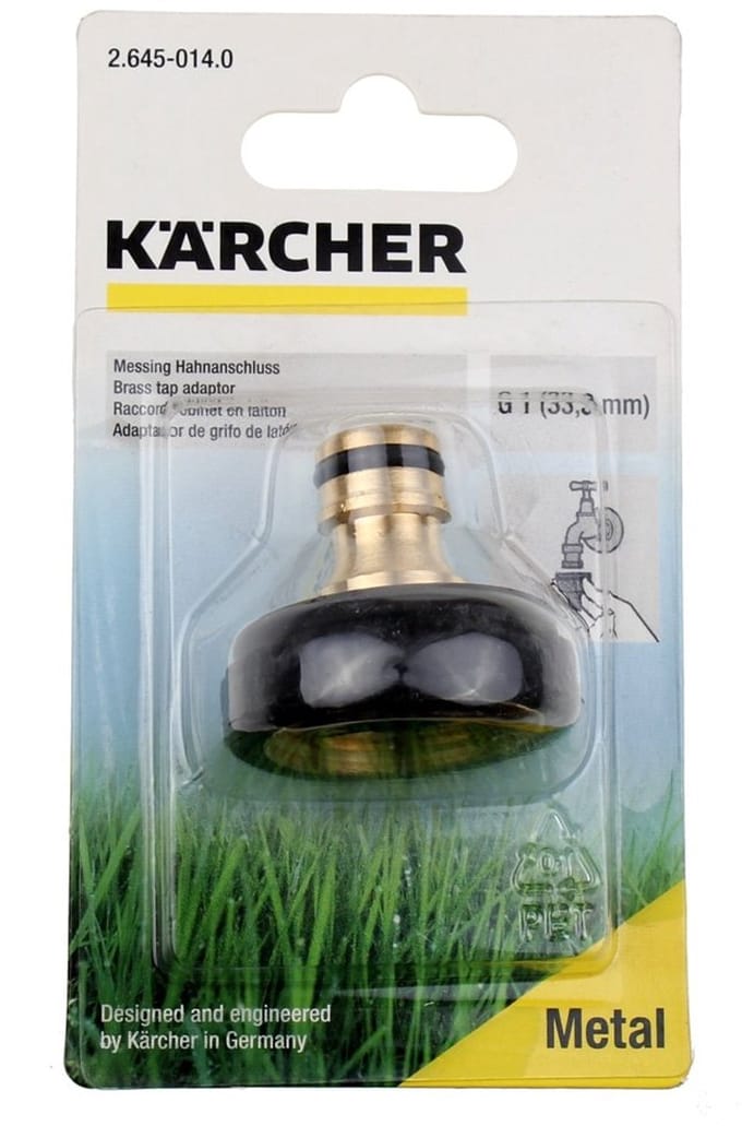 Kärcher Home & Garden 2.645-014.0 Messing Kraanaansluiting Steekkoppeling, 25 mm (1) binnendraad