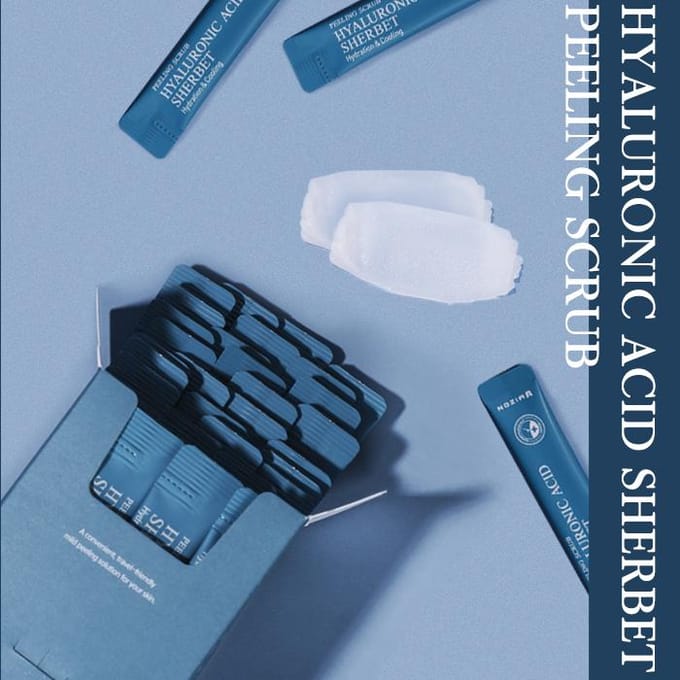 MIZON Hyaluronzuur Sherbet Peeling Scrub one blue