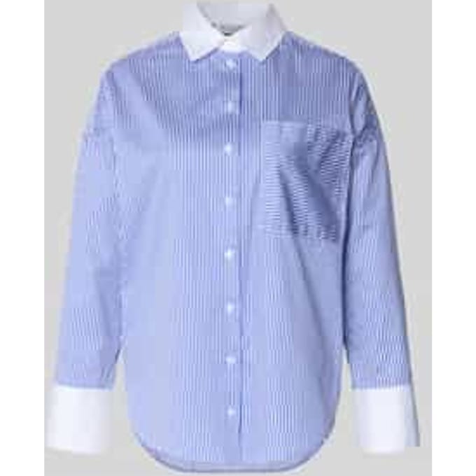 Regular fit overhemdblouse met borstzak