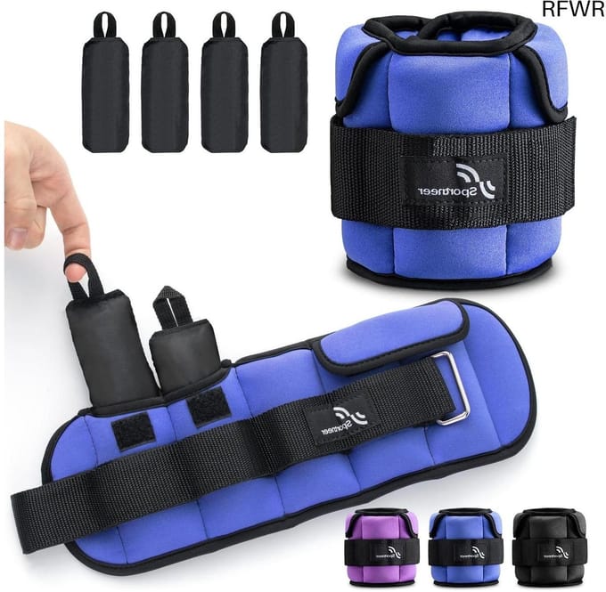 RFWR® Verstelbare Enkel- en Polsgewichten voor Thuistraining - 0,4-1,6 kg