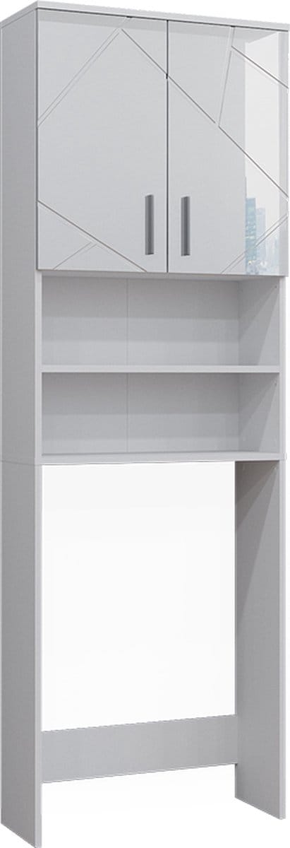 Vicco Irma Wasmachinekast – 64 x 190.5 cm Wit Hoogglans