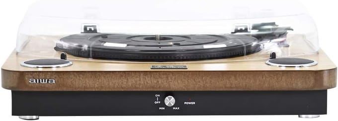 Bluetooth Houten Draaitafel met Ingebouwde Luidsprekers en USB
