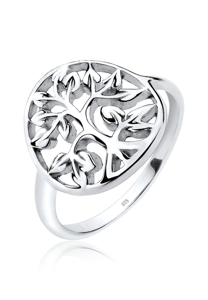 Elli - Ring - Dames Levensboom Symbool Gebloemd in 925 Sterling Zilver - Dames
