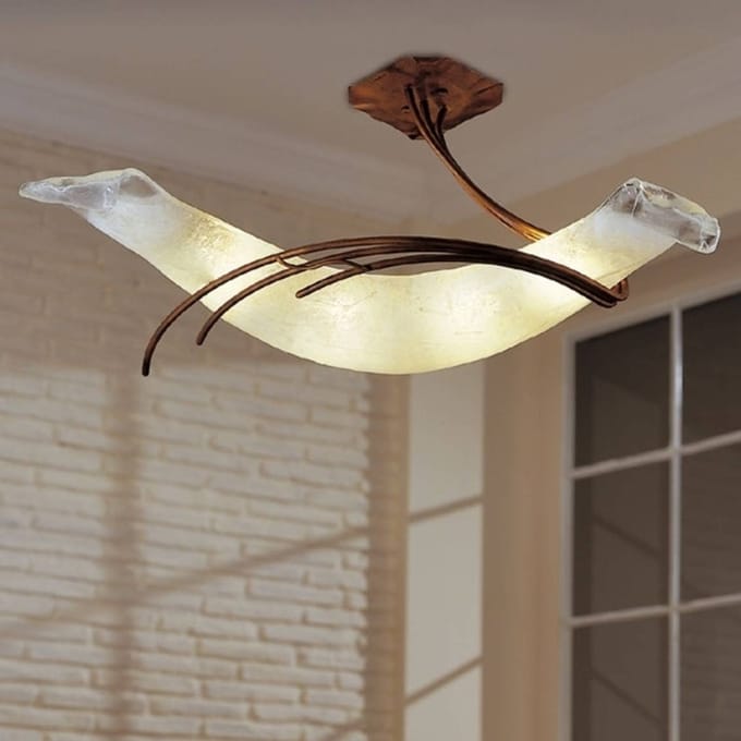Sil-Lux Plafondlamp ROMA 30 koperrood