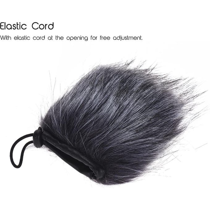 EY-M24 Furry Microphone extérieur pare-brise fourrure artificielle manchon vent