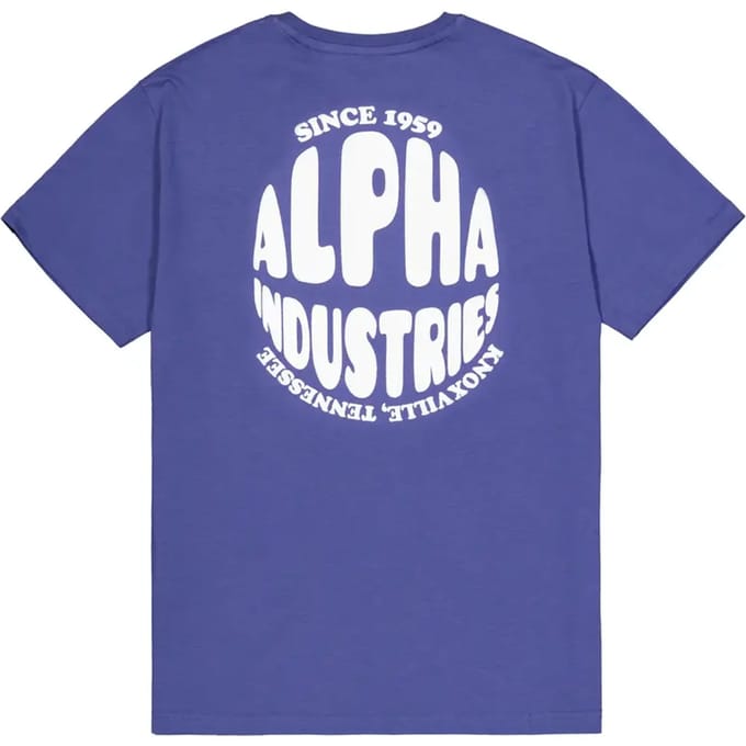 T-shirt met bedrukking op de rug Alpha Industries Logo