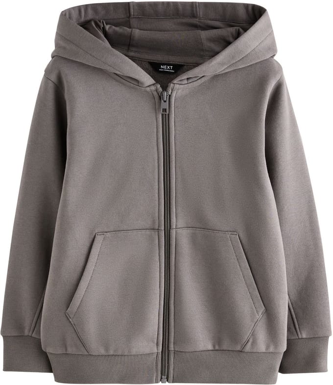 Next - Jongens - Hoodie met doorlopende rits - Grijs