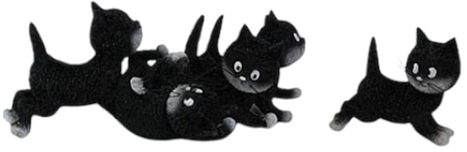 Spelende kittens - parastone 11 x 5 x 4 cm - beeldje DUB55