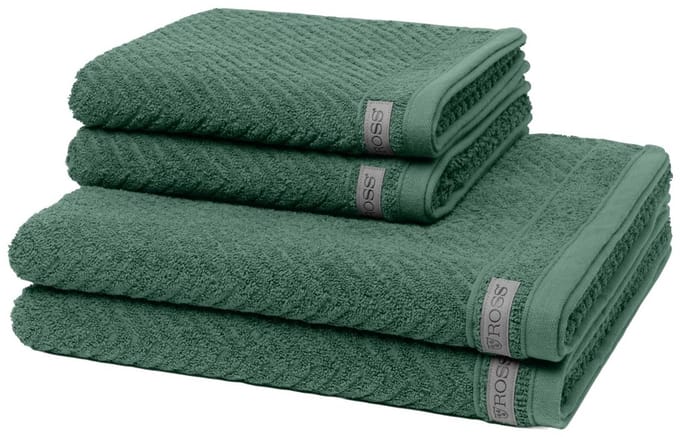 Ross Dames en Heren 2 X handdoek 2 X douchehanddoek - in set Smart