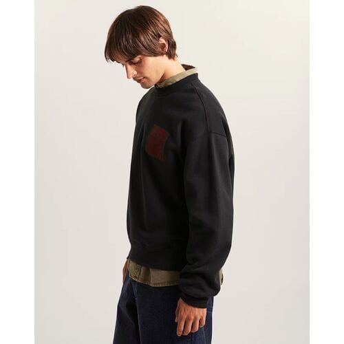 Sweater Vans VN000STN STRETCH STACK CRACKLE-BLK1 BLACK