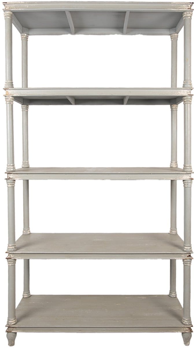 Clayre & Eef Kast 110x40x210 cm Grijs Hout