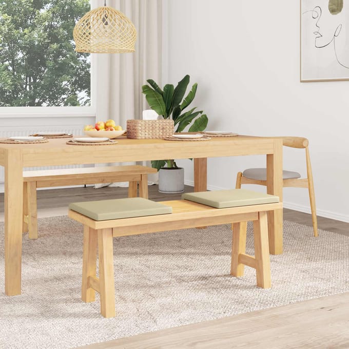 vidaXL - Bankkussen - 2 - st - Kunstleer - Crèmekleurig - Diepte - 35 - cm