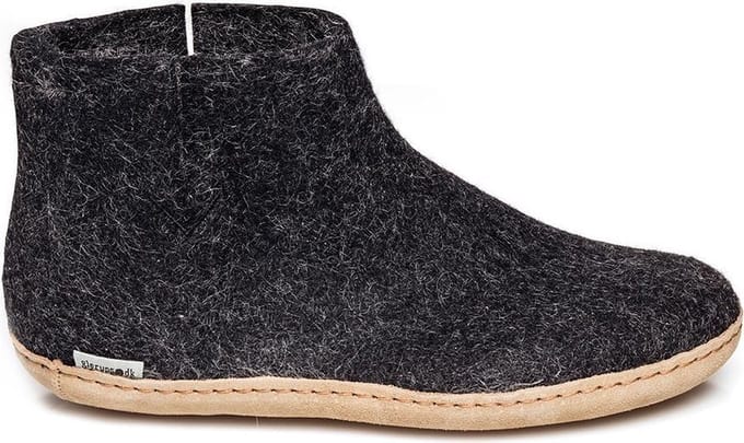 Glerups Low boot leather sole g 02-charcoal