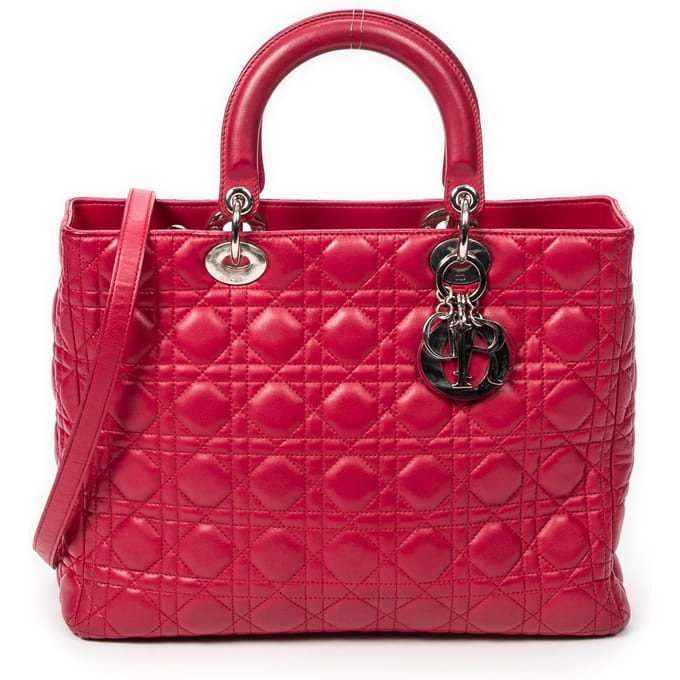 Large Lady Dior Zip  Schoudertas