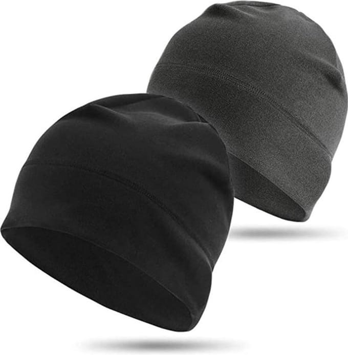 Jumada's - Beanie - Muts - Set van 2 stuks - Zwart en grijs - One size