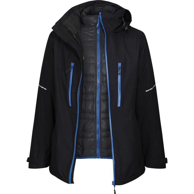 Regatta Heren X-Pro Evader III Jas (Zwart/Oxford Blauw)