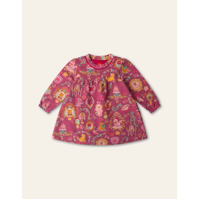 Oilily Damour Jurk- maat116/6yr Rood Violet