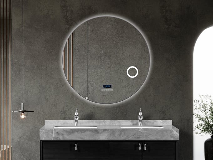 Mawialux LED Badkamerspiegel - Bluetooth - Livia - 110cm - grijs