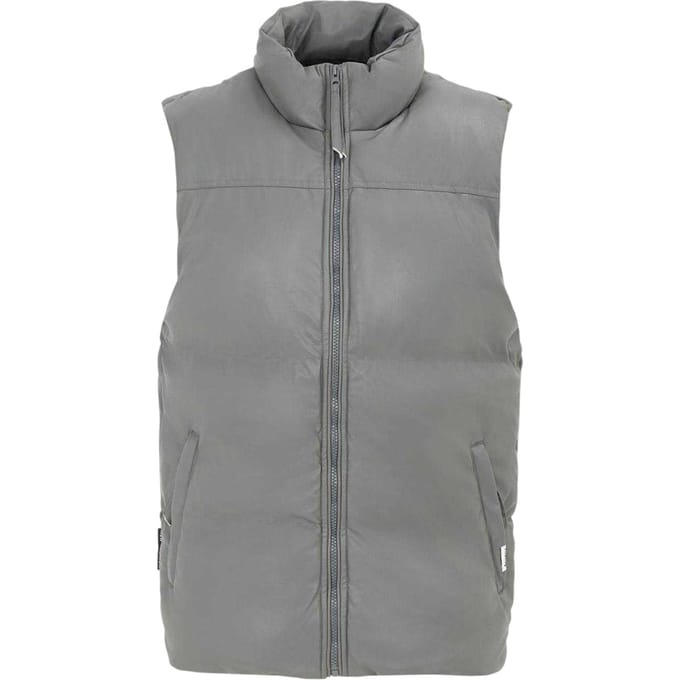 Firetrap Herenvest met PU-vulling (Donkergrijs)