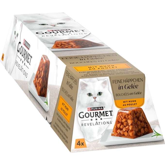Voordeelpakket  12x57g Gourmet Revelations Fine Cuts Kip natvoer voor katten