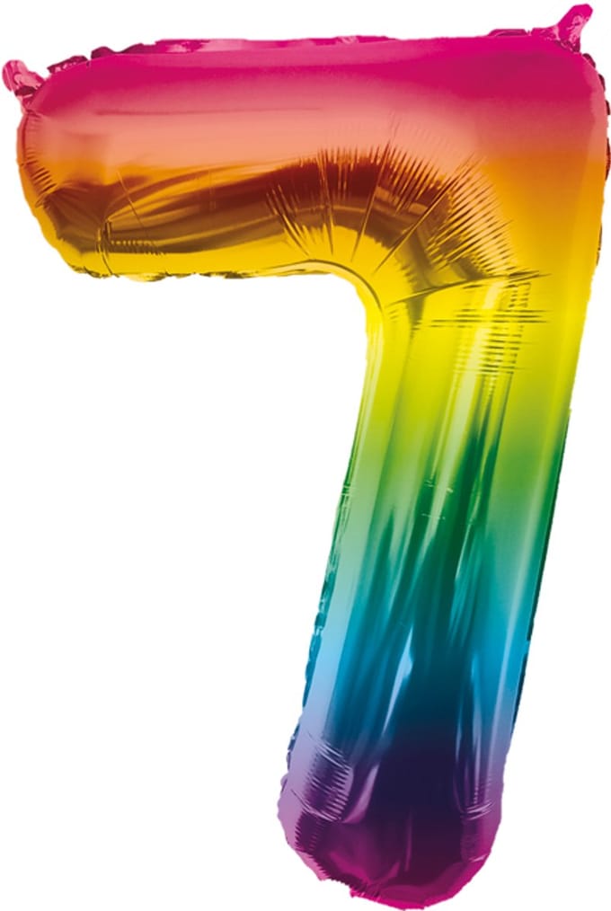 Foil Balloon 86 cm- no.7 Rainbow