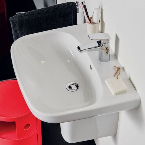 Ideal Standard life A washbasin 60 cm, 1 tap hole, with overflow T451101