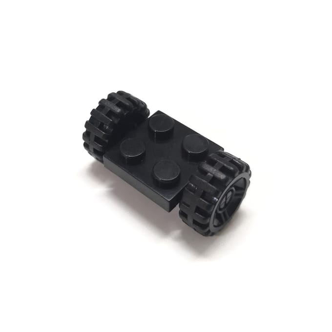BRICOLAGE Blocs de Construction Figures Briques Axe Siège & Roues 1x2 2x2 Éducatif Créatif Dimensionnel Fonctionne Avec Jouets idéal pour black