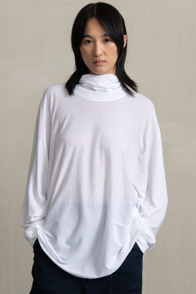 Humanoid Budle Tees White Größe: S | Longsleeves Outlet | Damen | Weiß