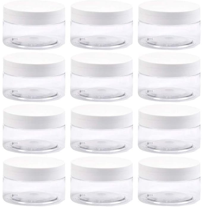 Virtubuy - Plastic Jars - Opbergpotjes - Compact en lichtgewicht - Transparant